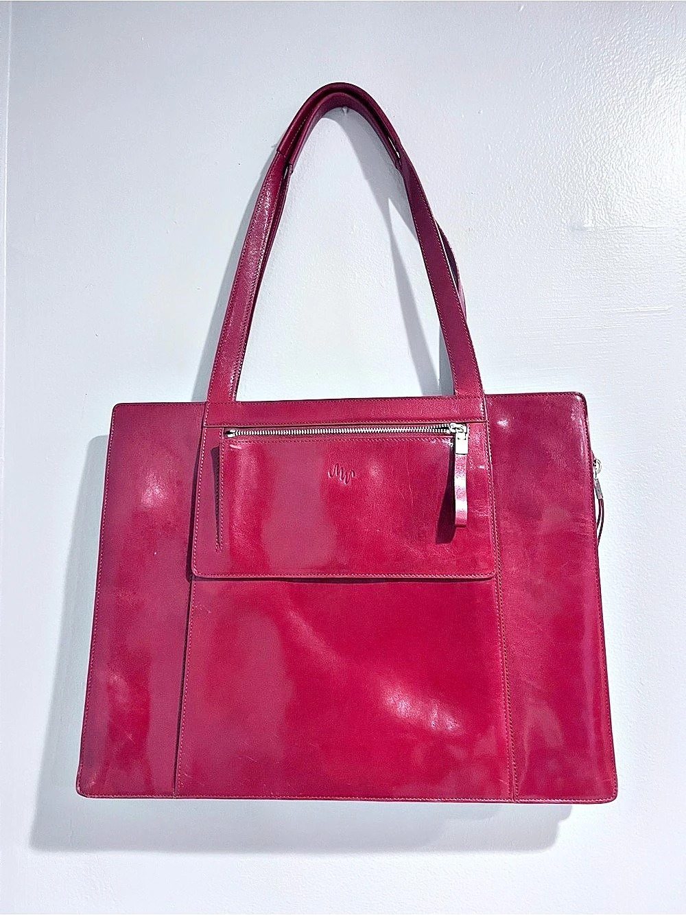 Monsac Red Briefcase Bag